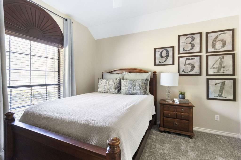 Secondary Room designed by Design on a Dime Interiors in Montgomery County, Texas