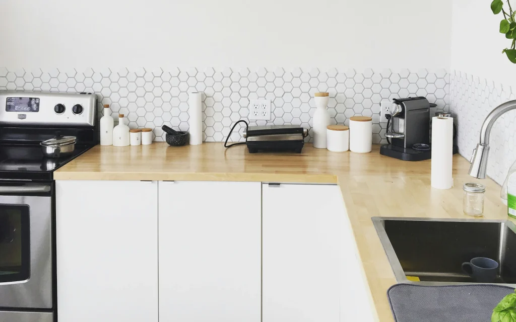 A vinyl tile style