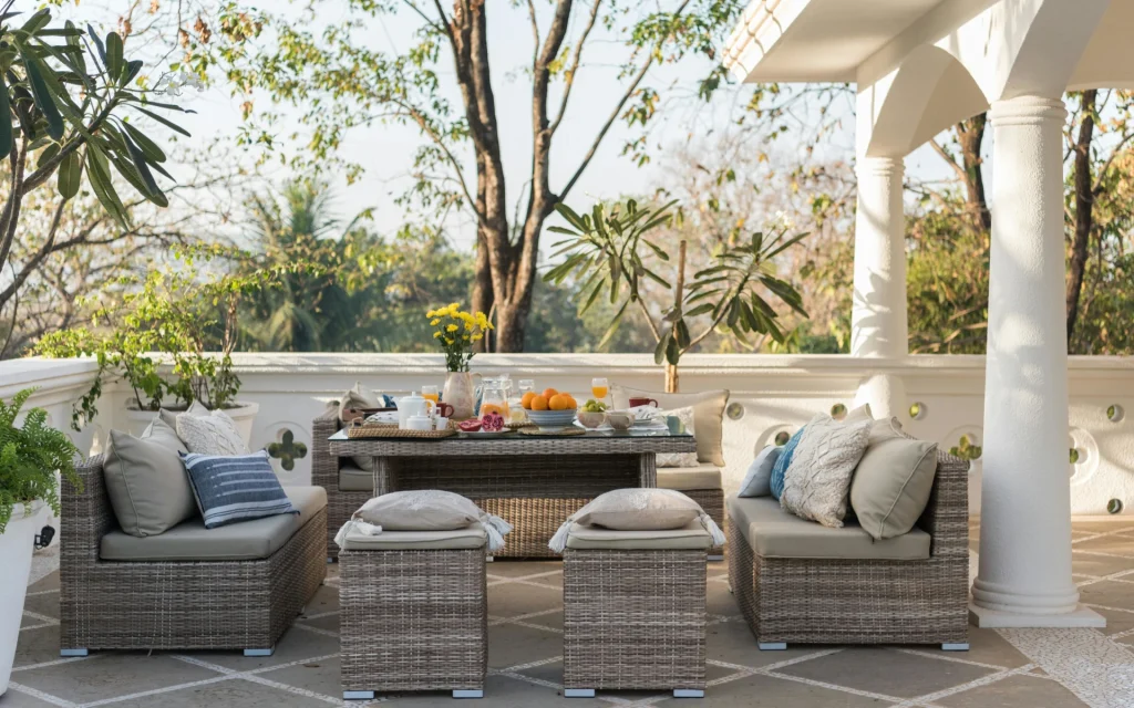 Outdoor furniture with new flooring options