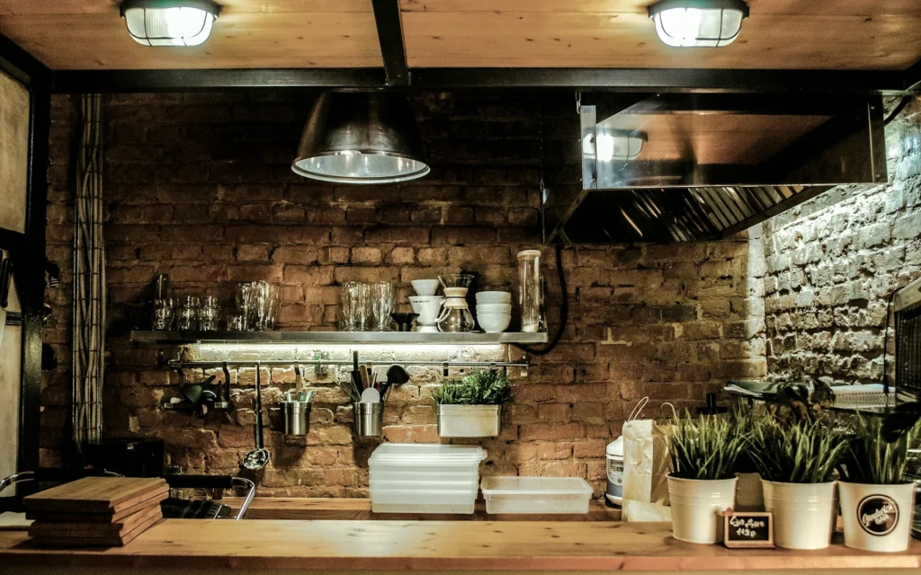 Kitchen at night