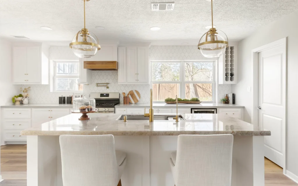Luxury kitchen details for interior design