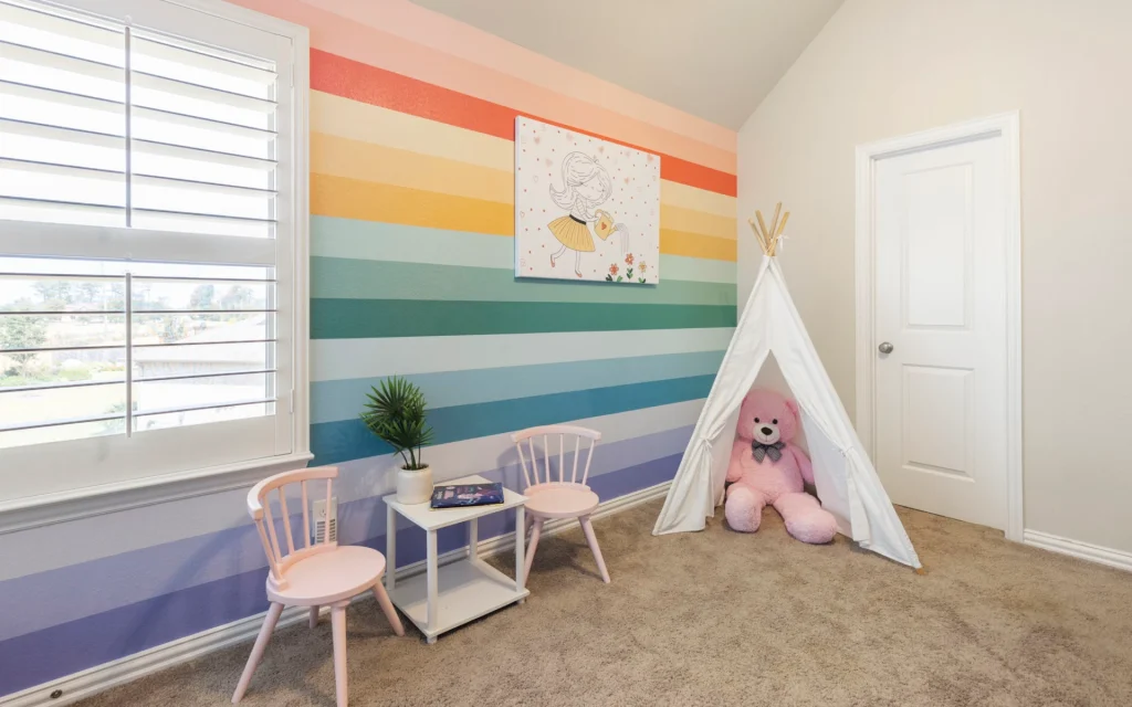 Kids' room design for storage