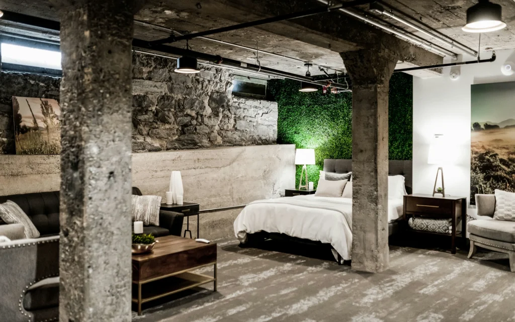 Bedroom in the basement