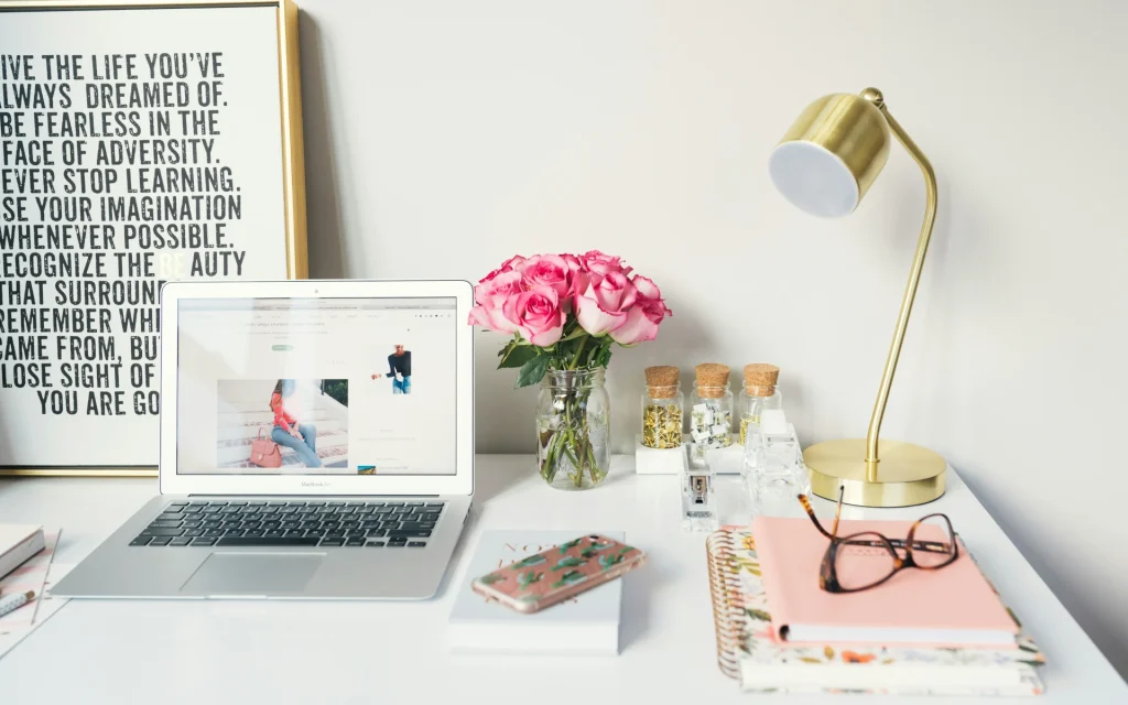 Girly home office