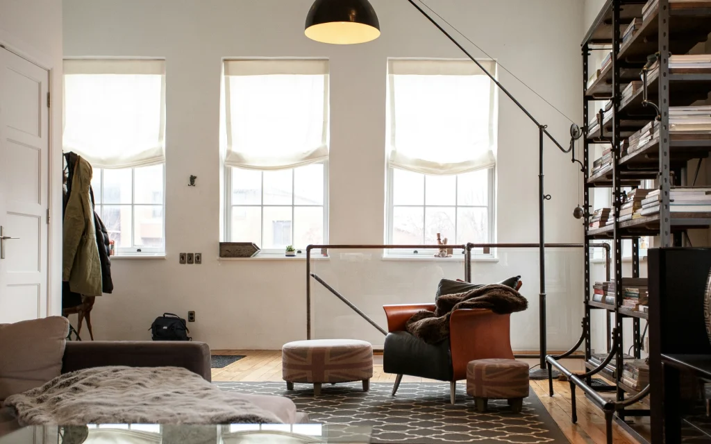 A utilized loft space