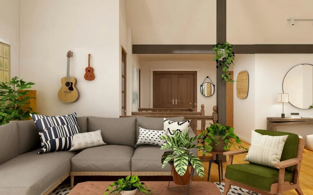 A vintage room with plants