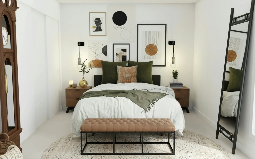 A bedroom retreat that reflects peace