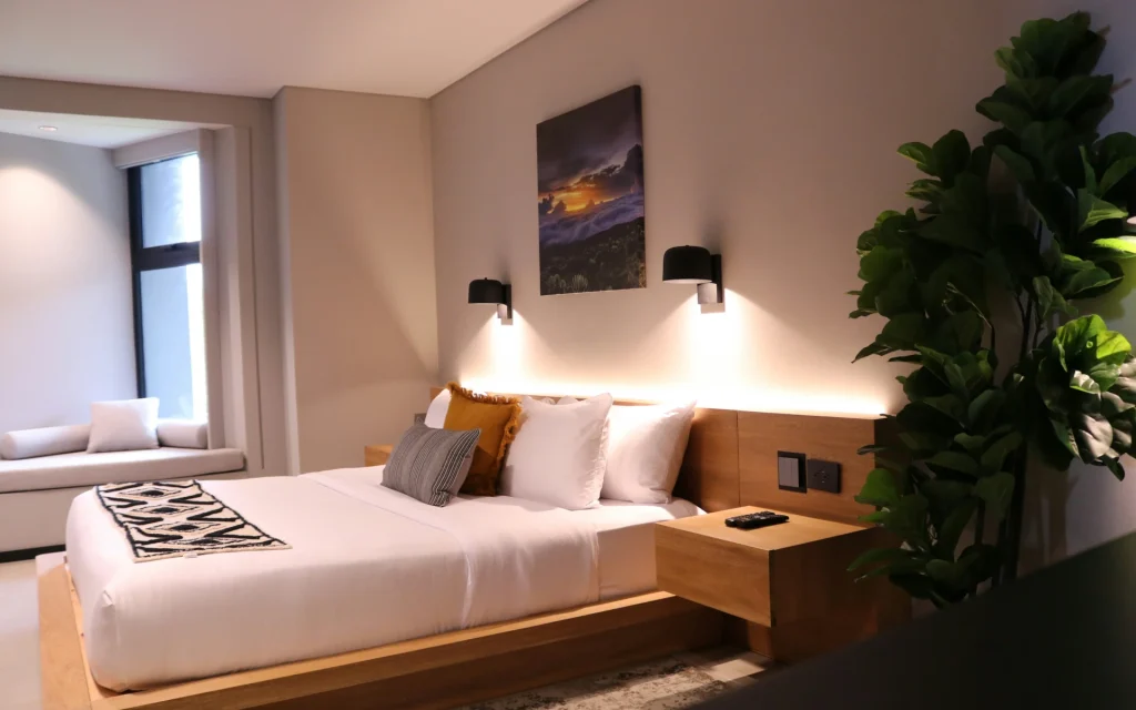 Bold bedside table idea for a design
