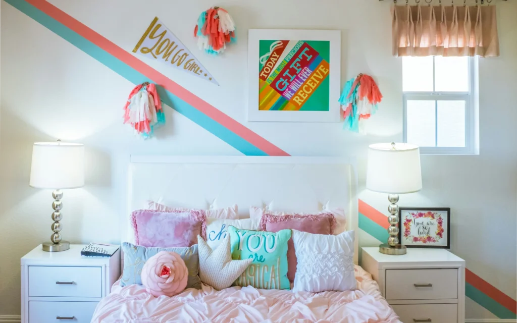A restful pink for your kid's bedroom