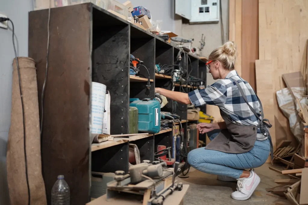 Garage cabinets for organization