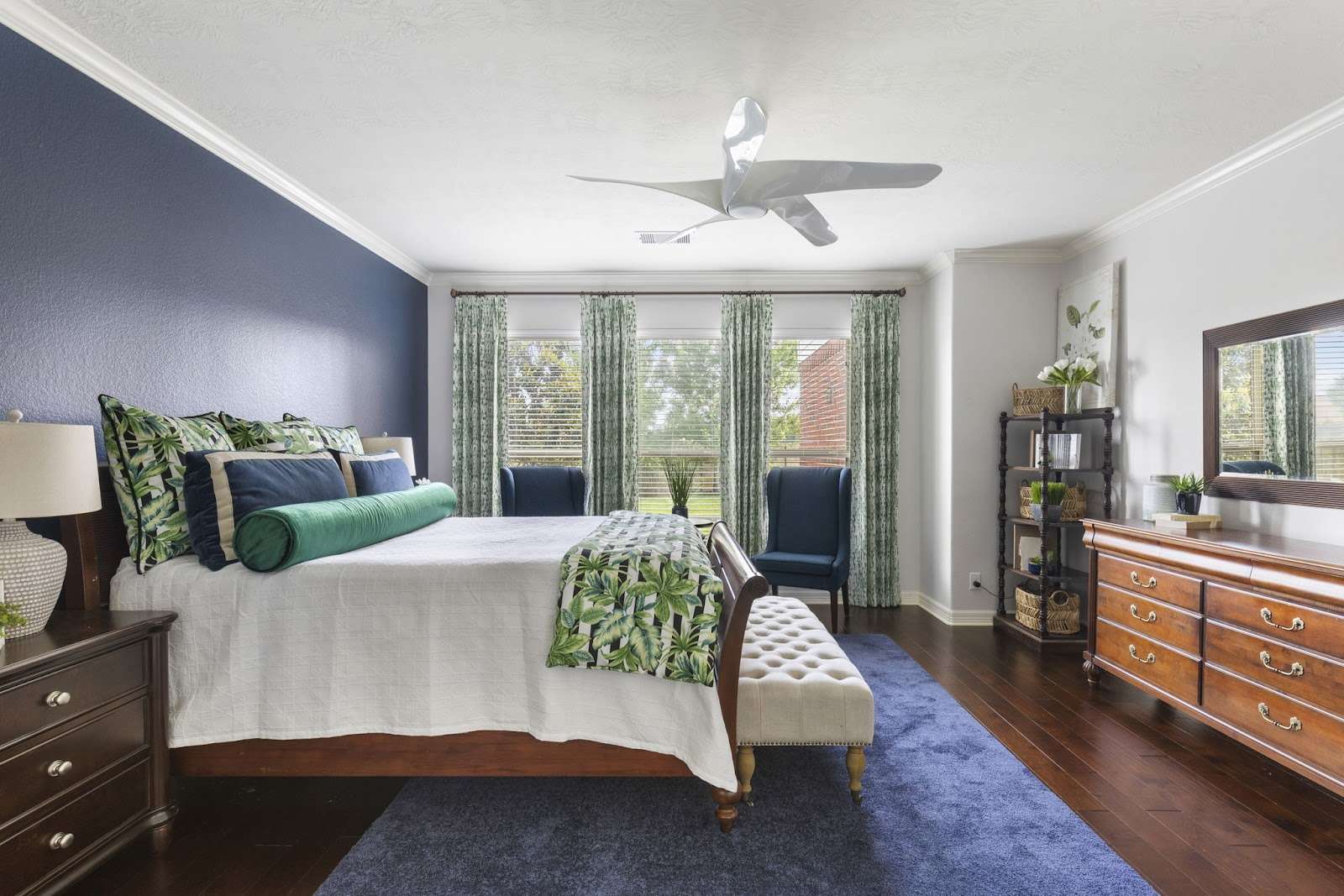 decluttered bedroom