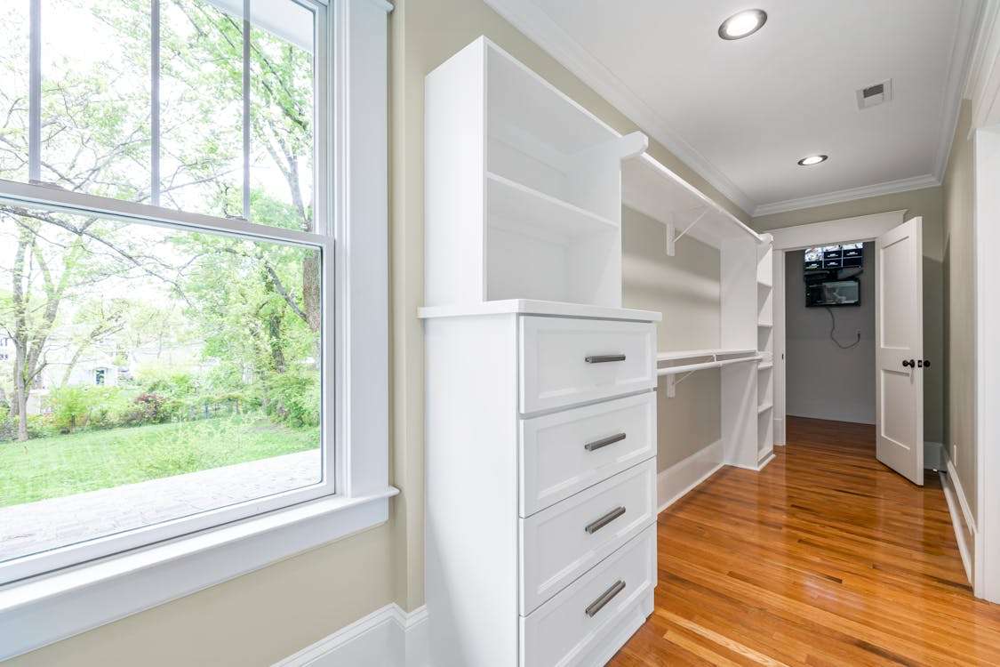 Built-in wardrobe in the house