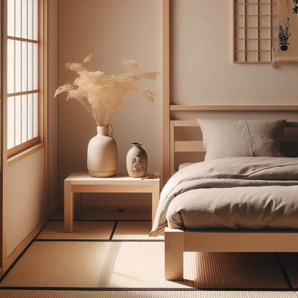 Japandi bedroom 