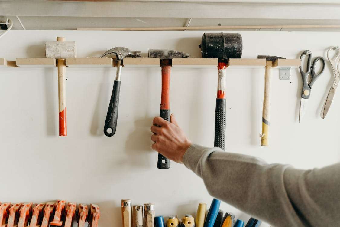 Storage and organization in a garage