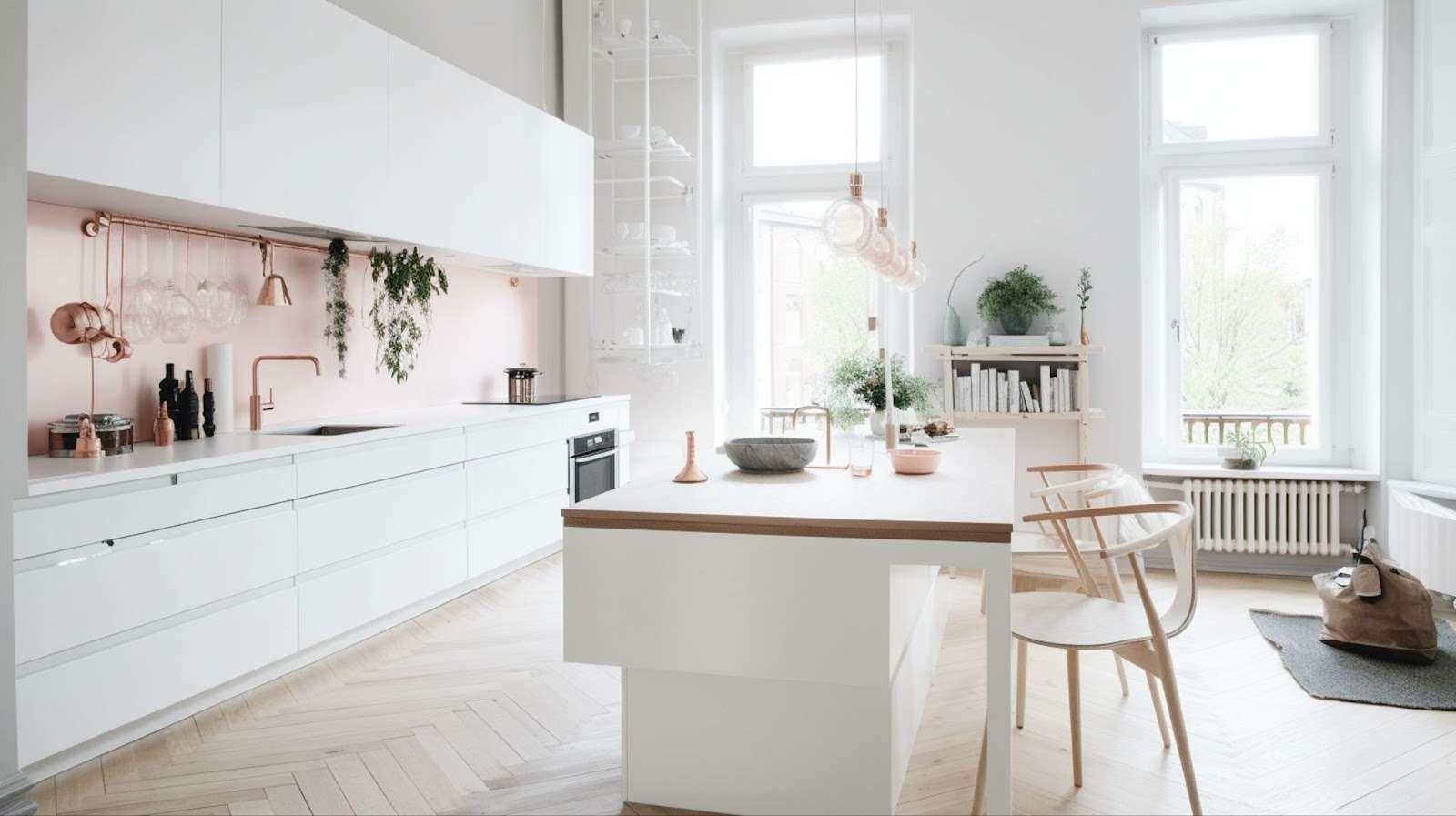 White-paint inspired kitchen
