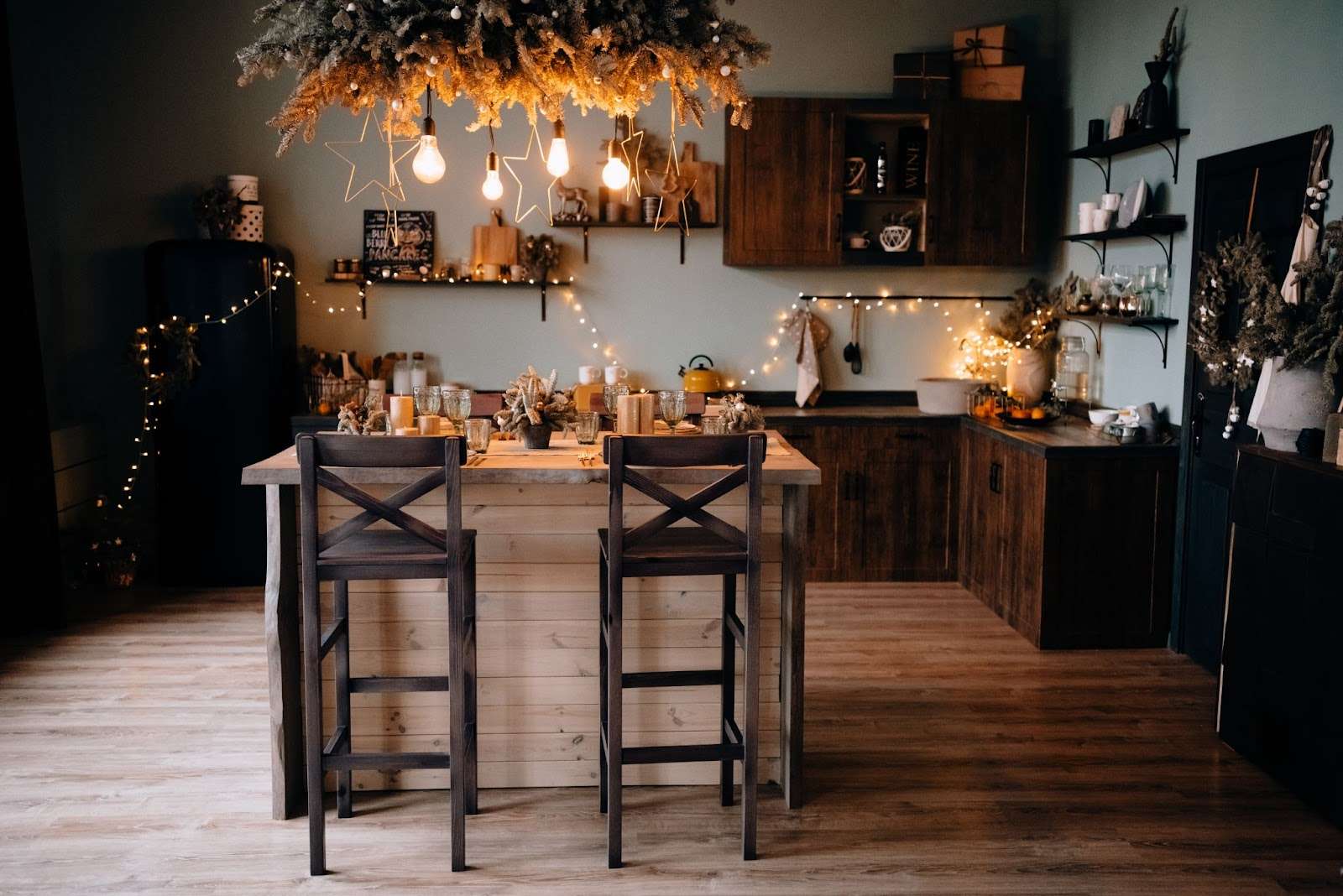 A Boho-inspired kitchen decor