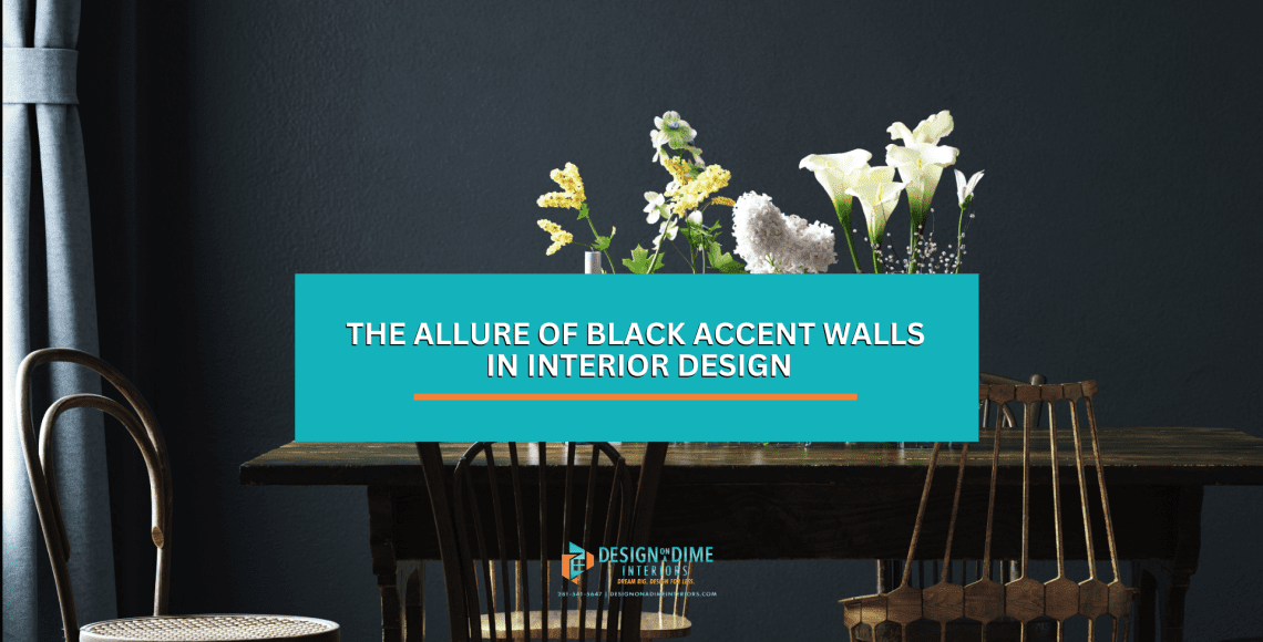black accent wall feature