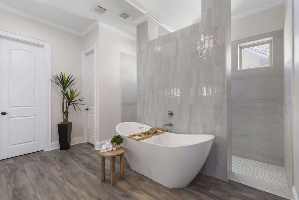 personalized bathroom in done by Design on a Dime Interiors