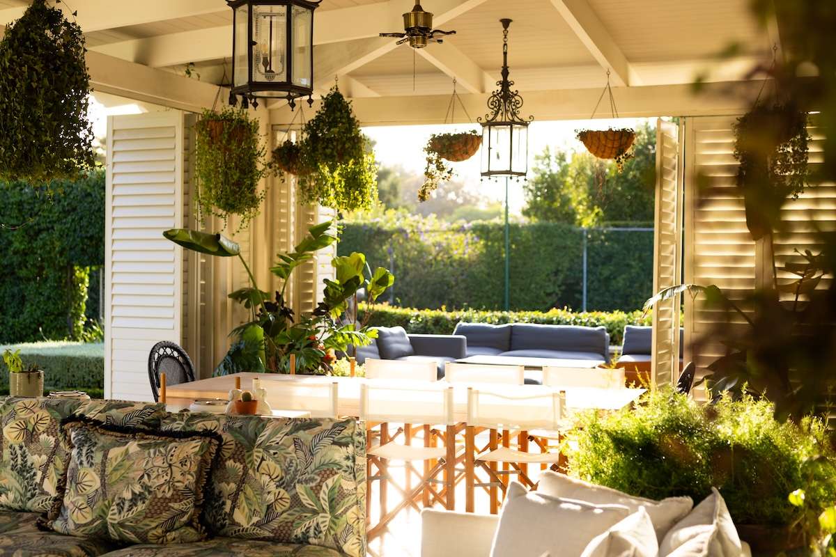 outdoor living space in Texas