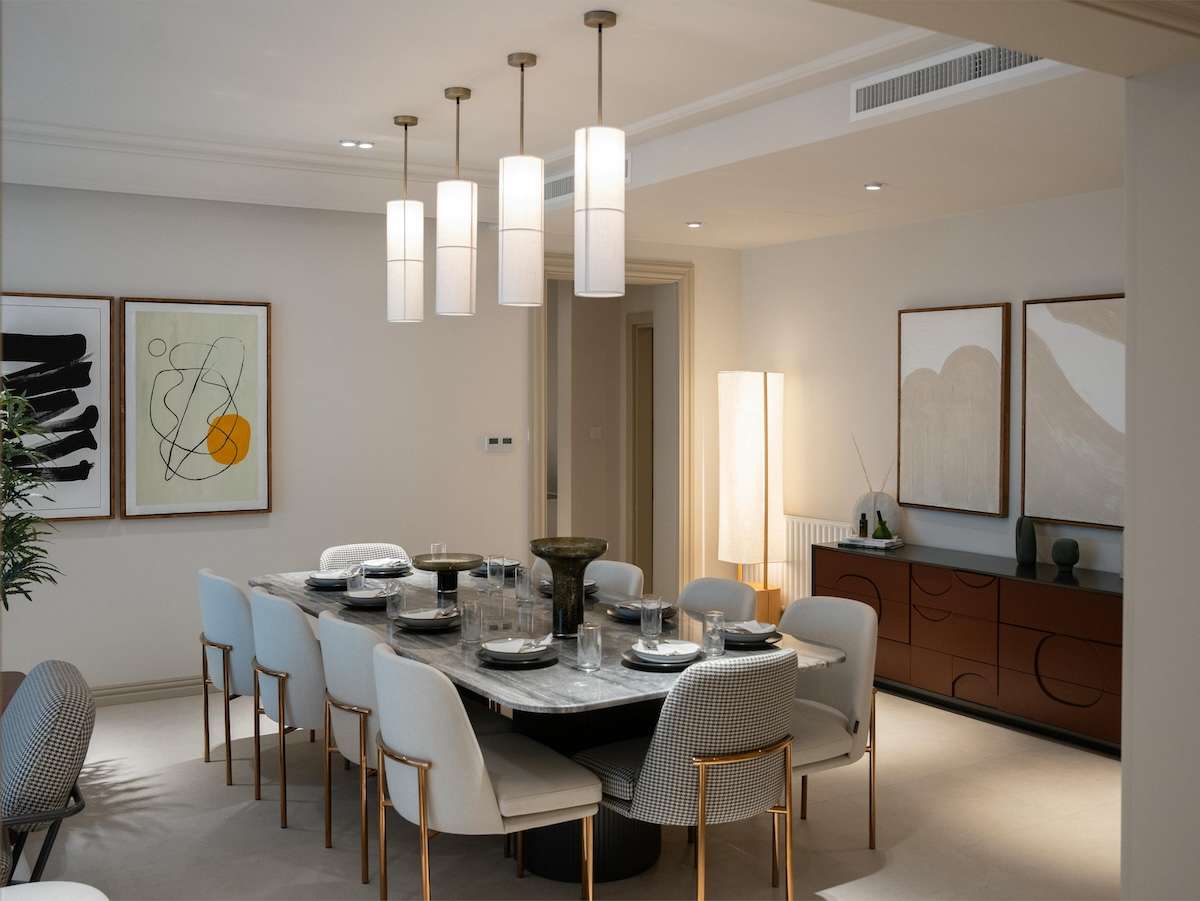 art deco dining interior design