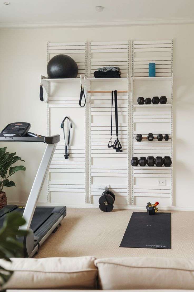 Open Shelving Systems home gym