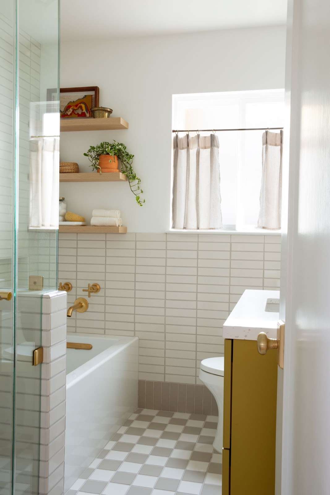 bathroom shelves