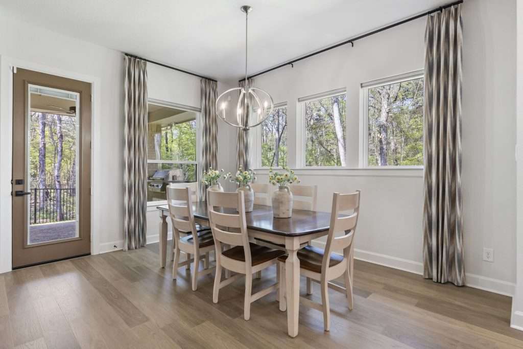 Dining Room designed by Design on a Dime Interiors in Montgomery County, Texas