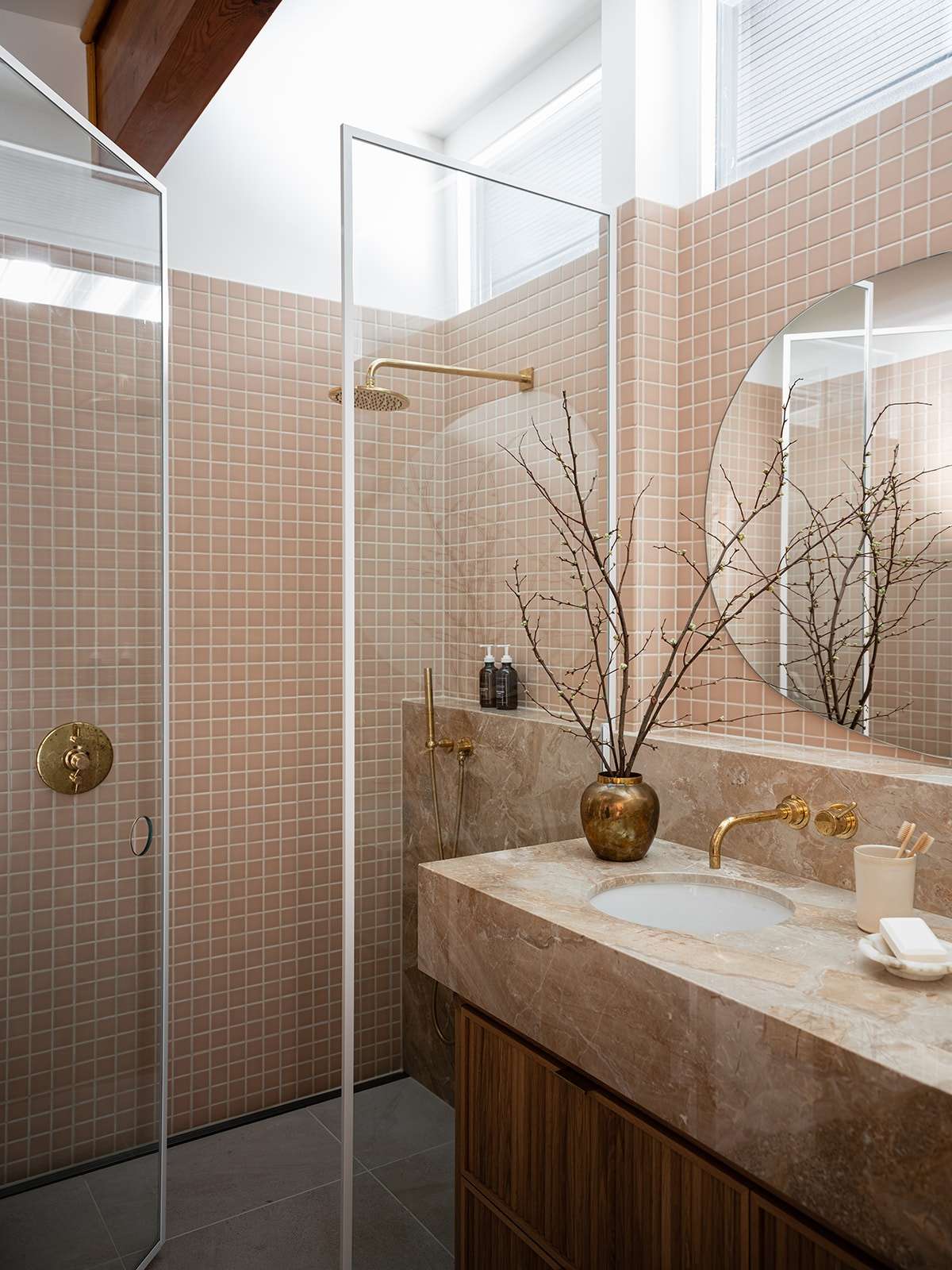 blush pink tile