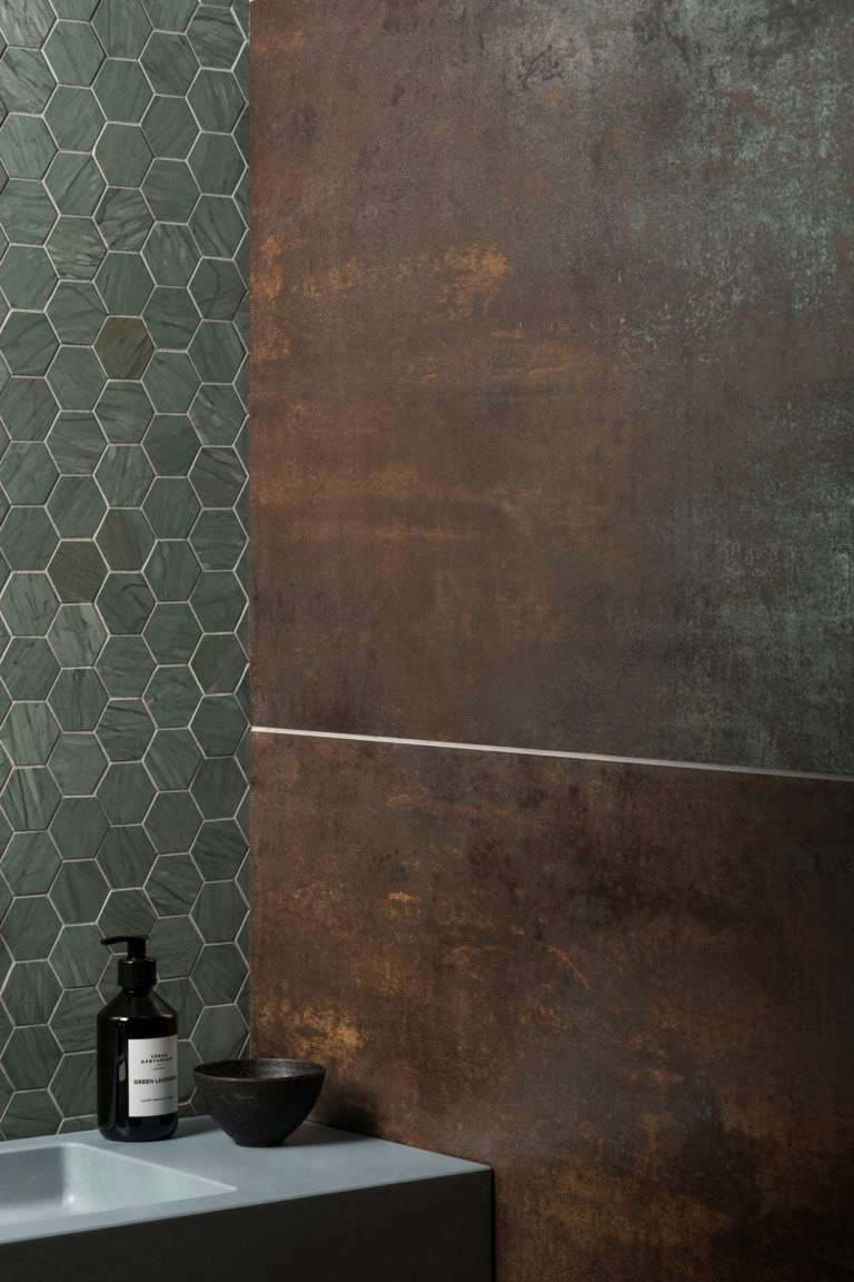 Luxe Metallic Accents Tiles for Bathroom
