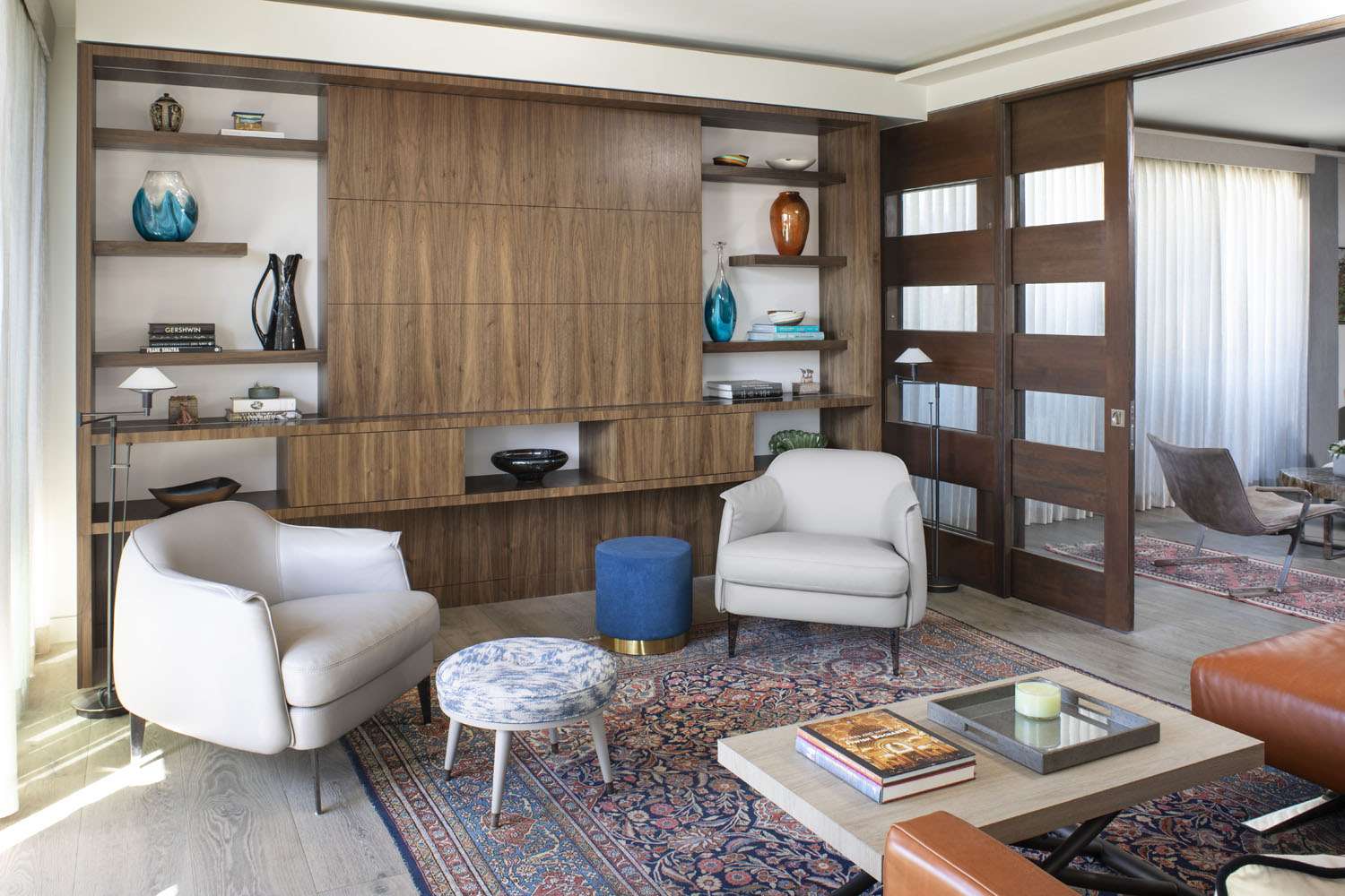 storage space in the family room