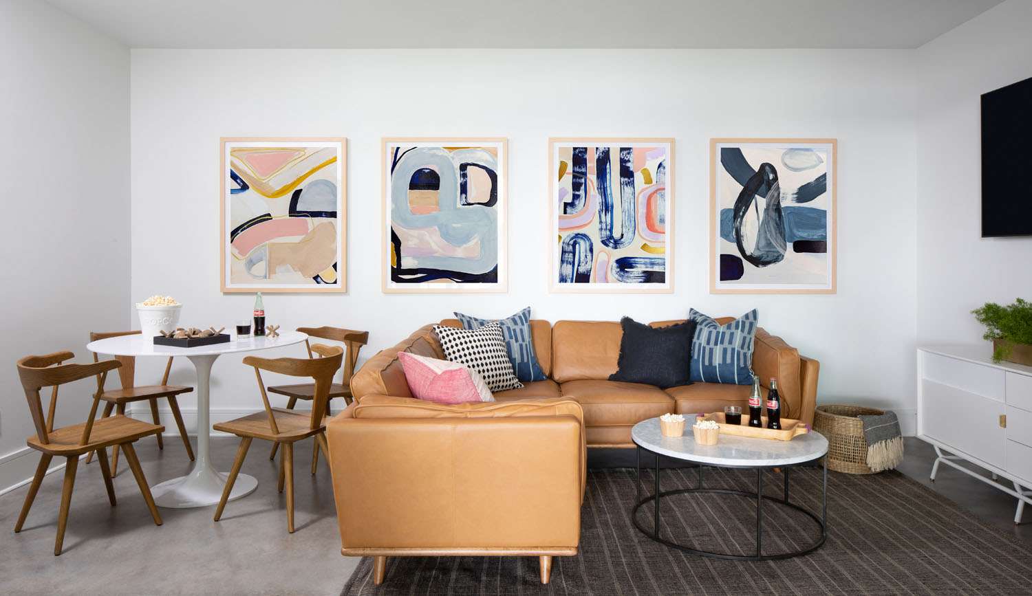 art in the family room
