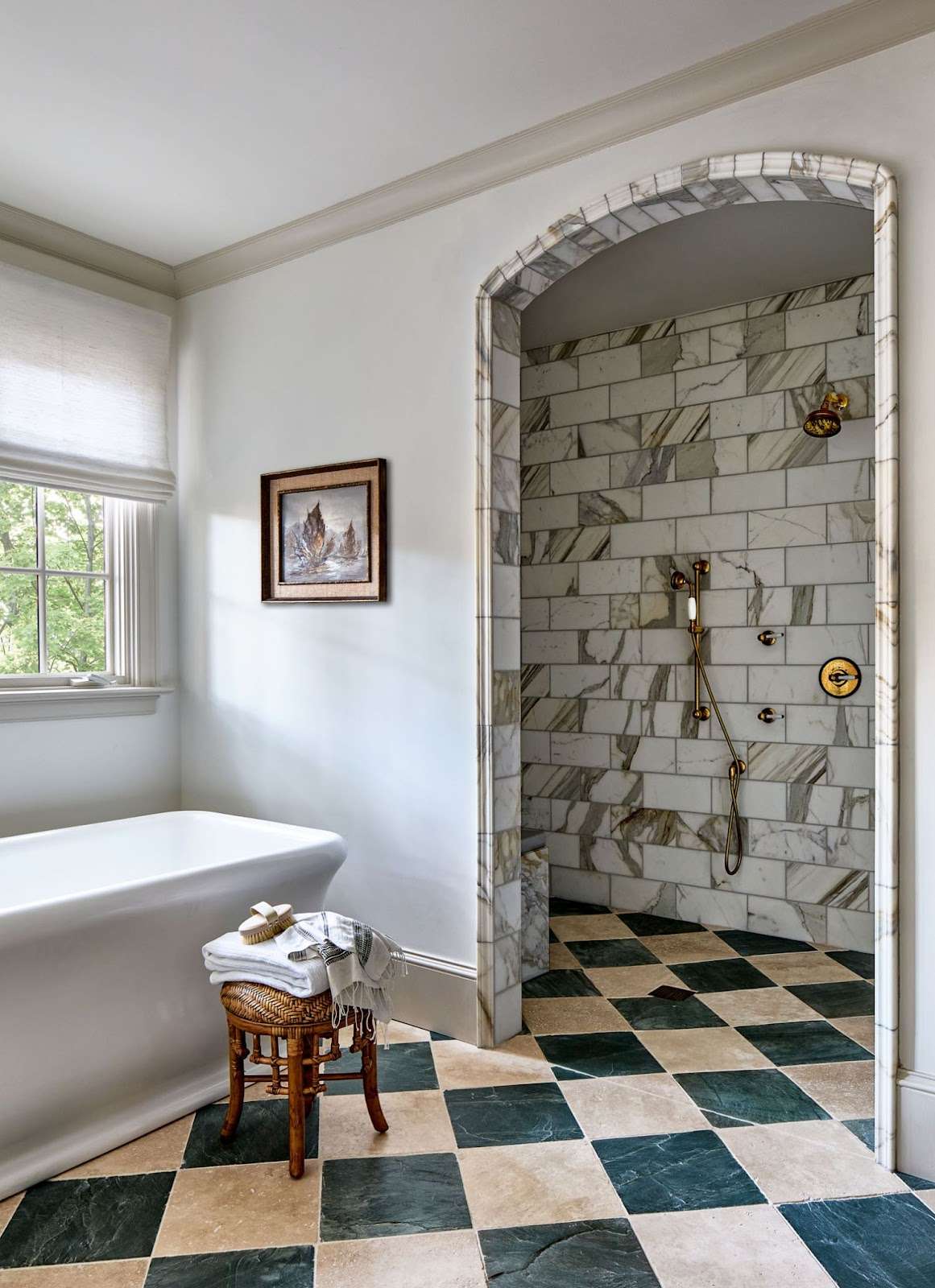 bold tiles in bathroom
