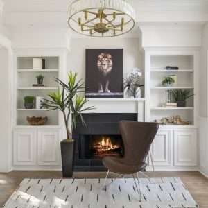living room transformation in Woodlands, TX