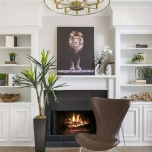 living room transformation in Woodlands, TX