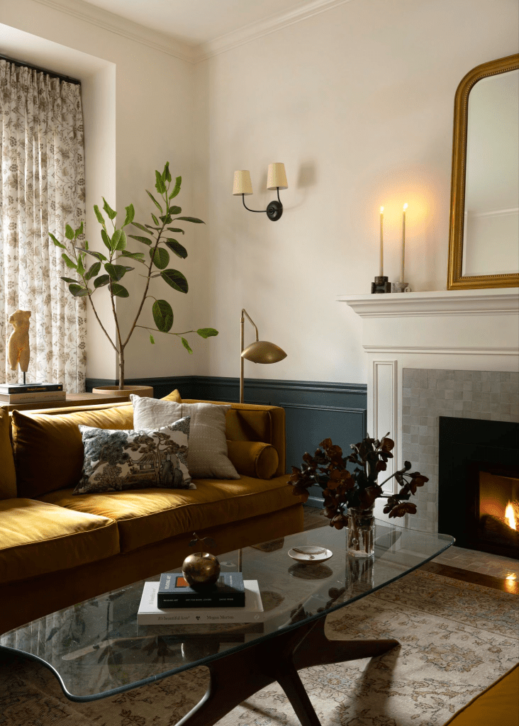 yellow sofa