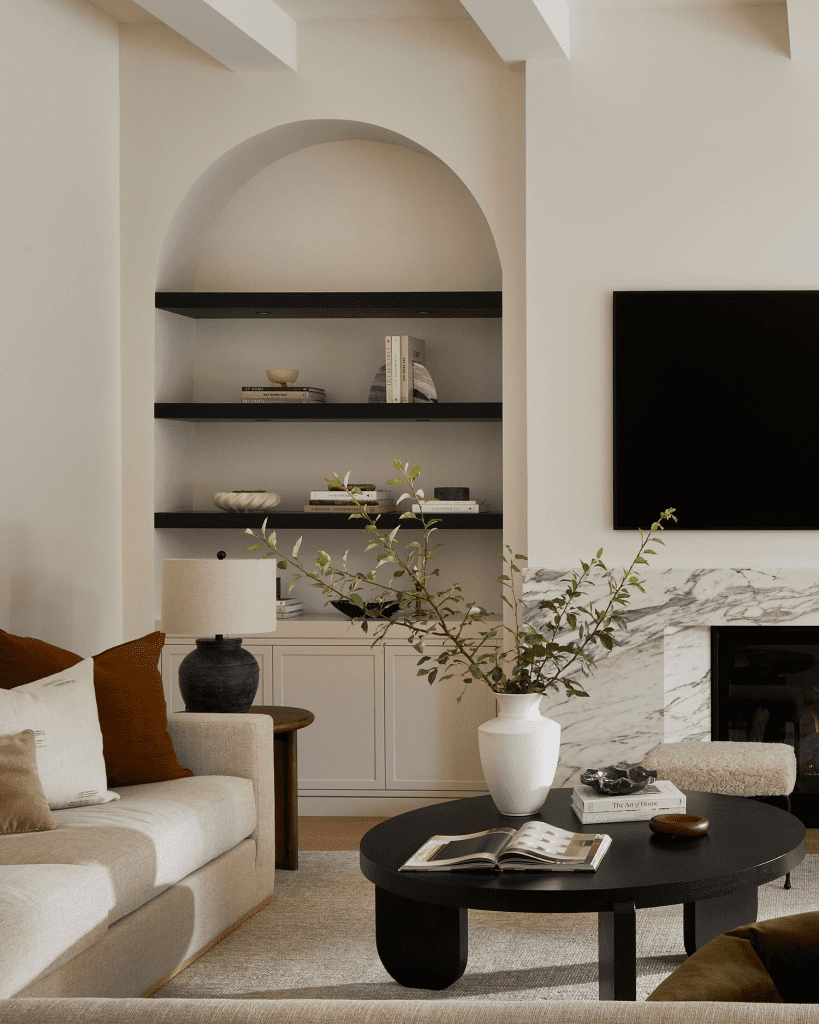 earthy color living room decor