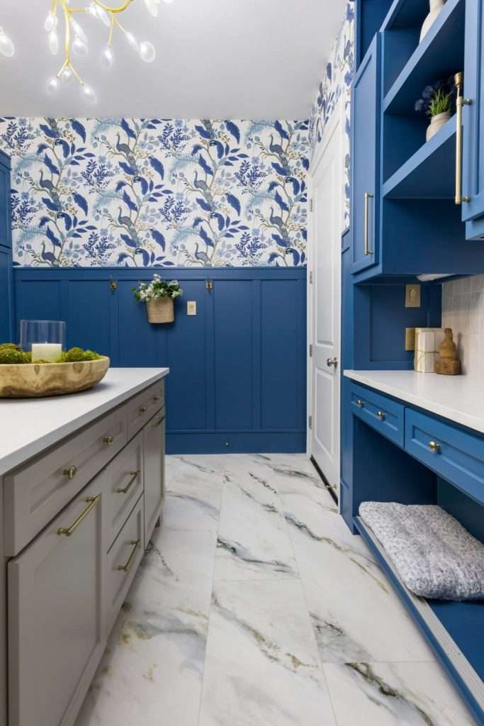 Built-In storage laundry room