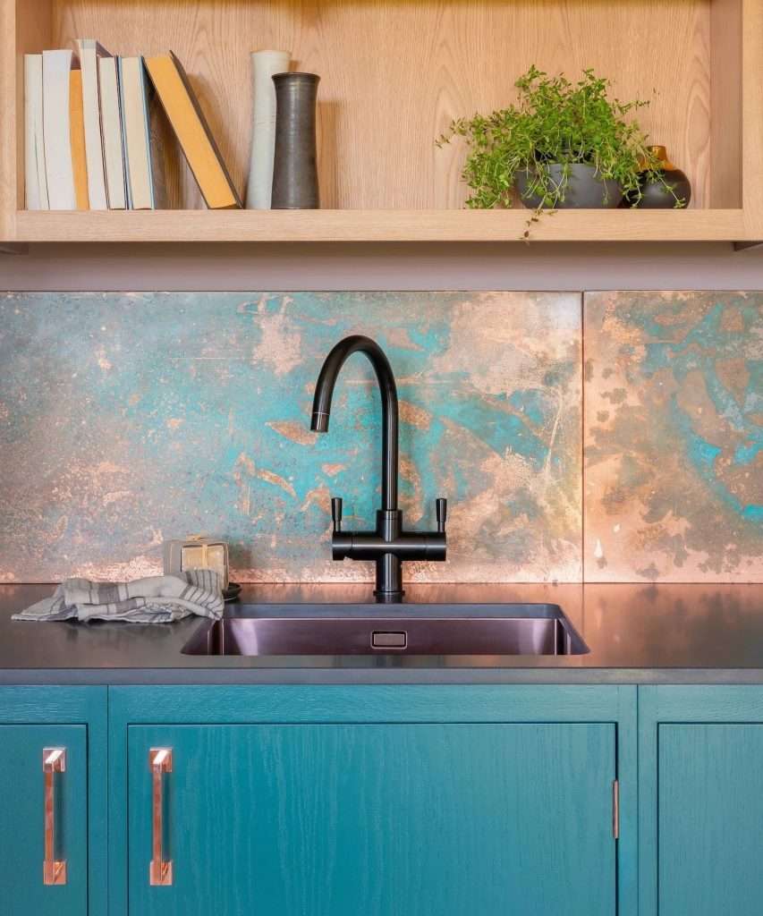 metal backsplash for kitchen