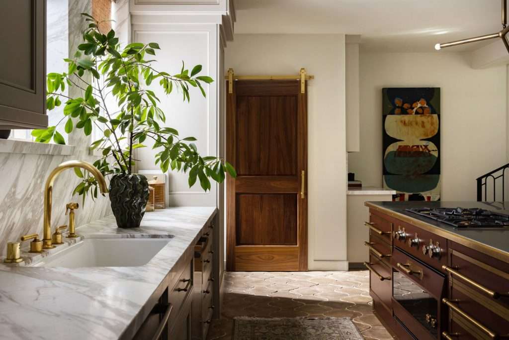 stained wood door design