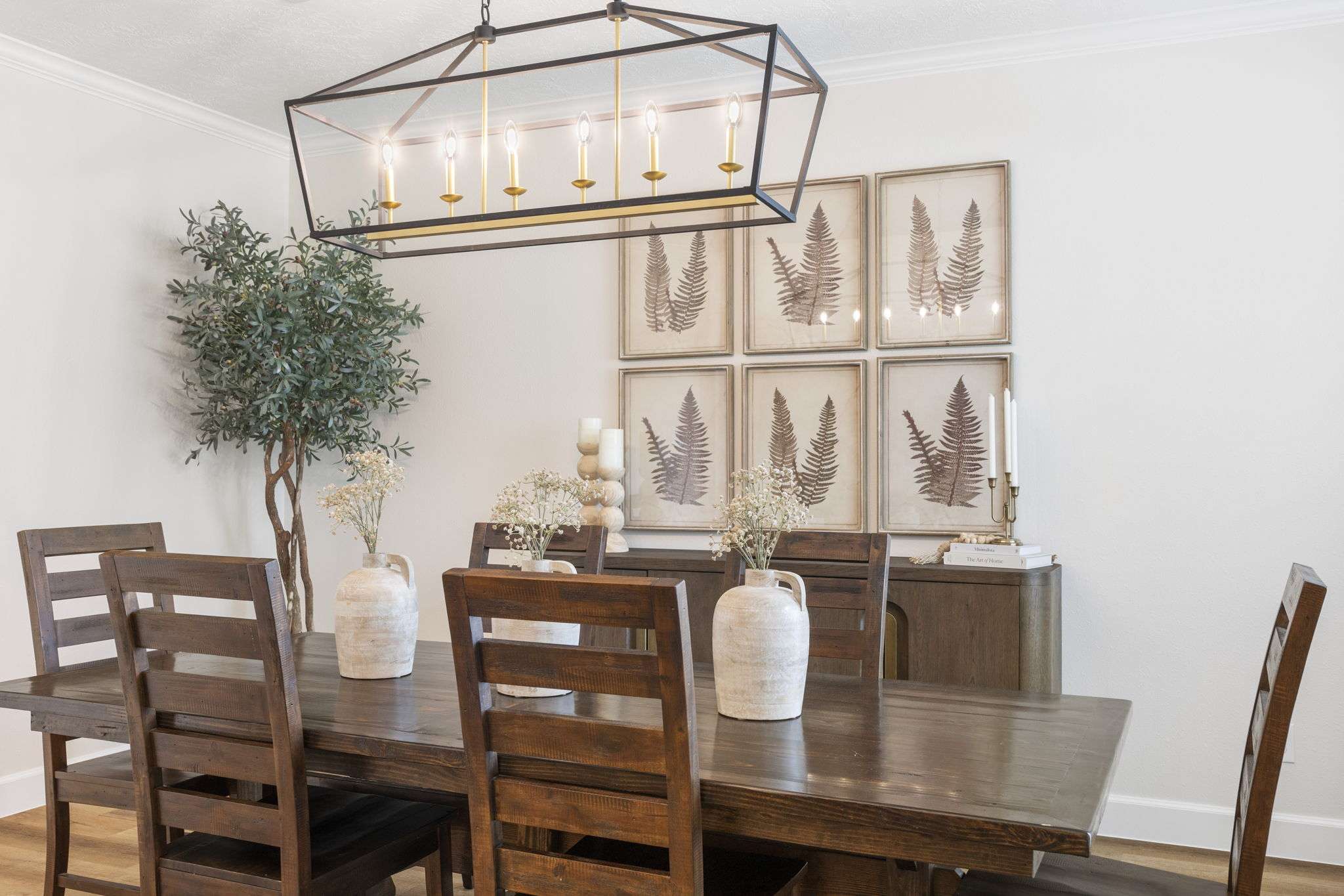 A whole home remodel project in Conroe, TX - dining room & lighting