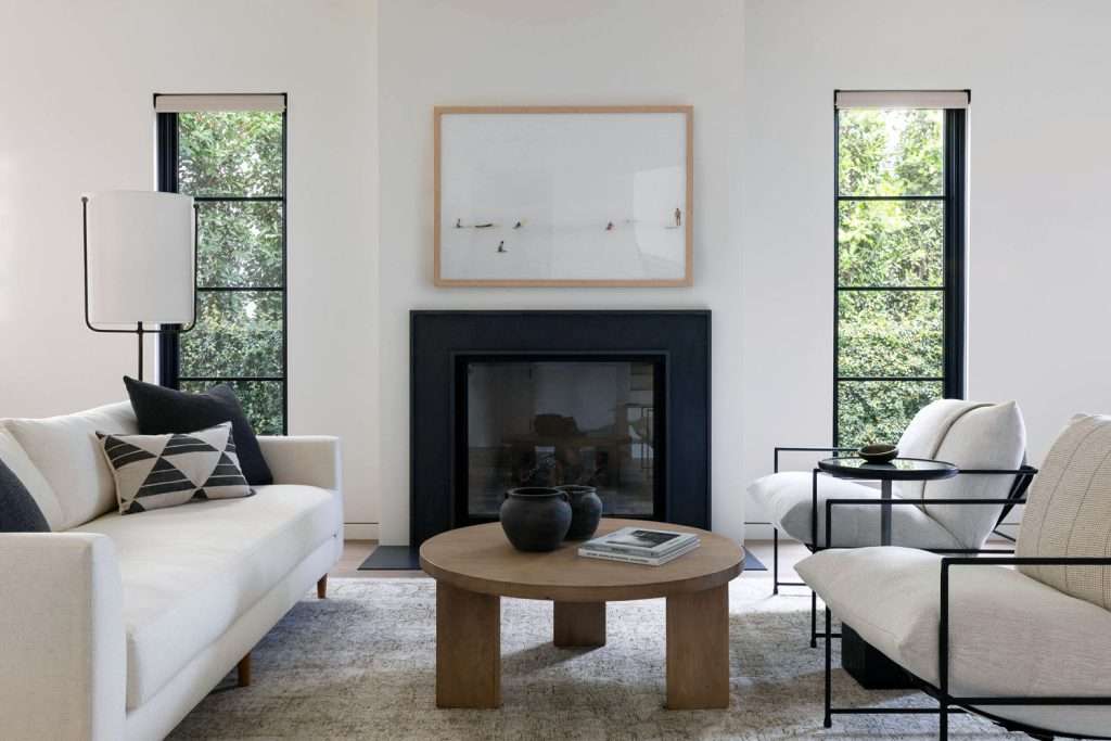 white living room