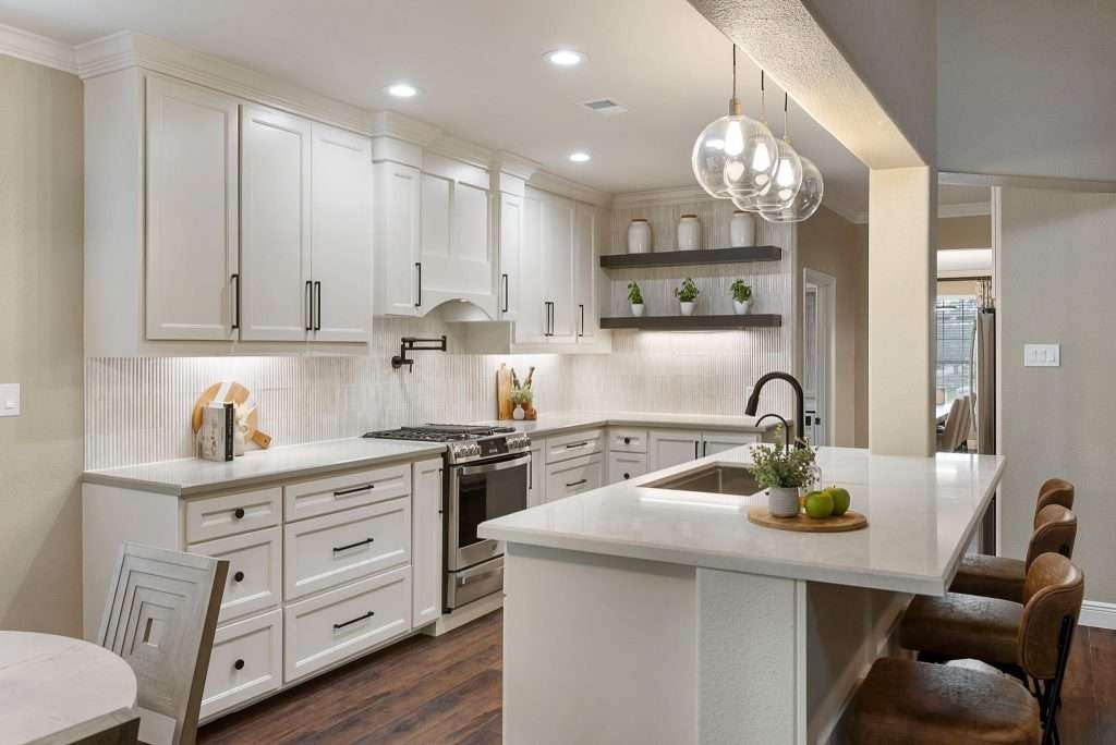 white kitchen interior