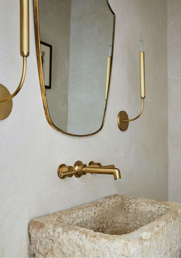 Mirror-Level Lights Powder Room