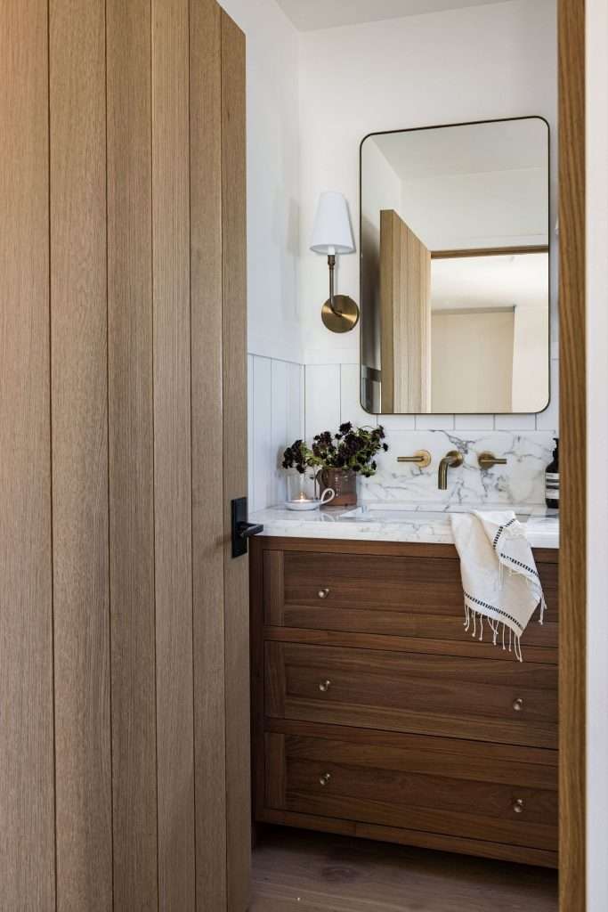 A Powder Bath That Feels Connected to the Rest of the Home