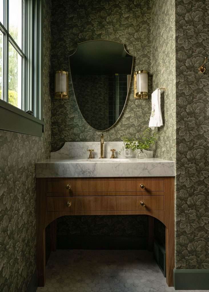 wallpaper powder room