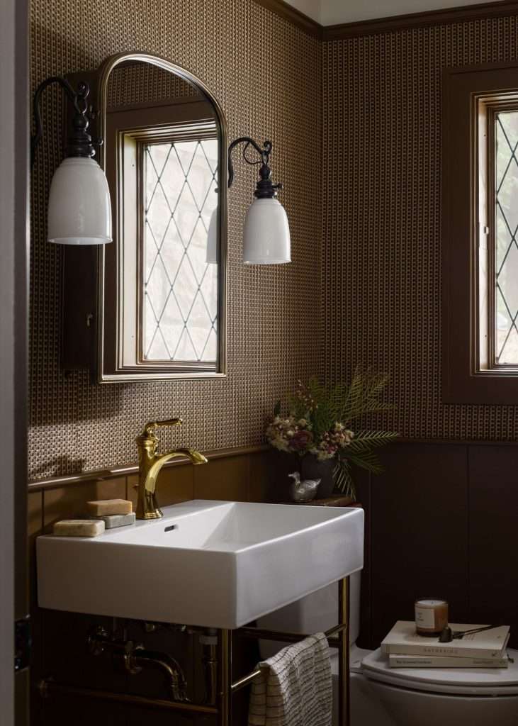 Paneling and Millwork in the Powder Room