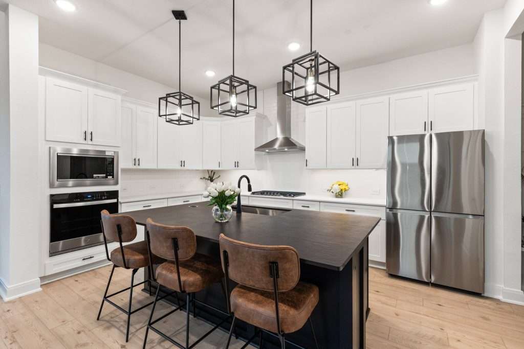 black and white kitchen design
