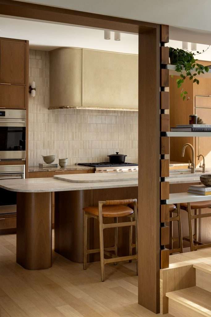 Partial Wall dividing kitchen and living room