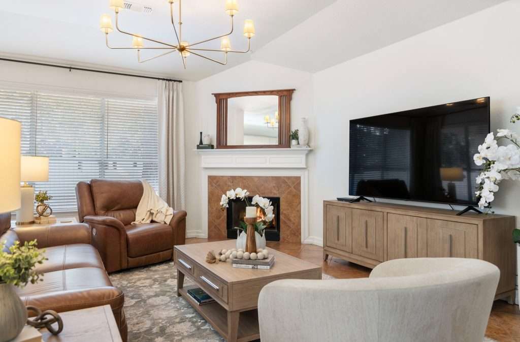 neutral modern living room