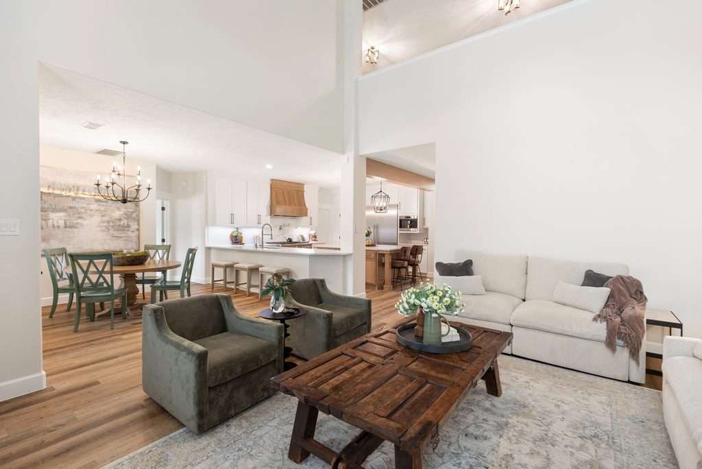open space living room